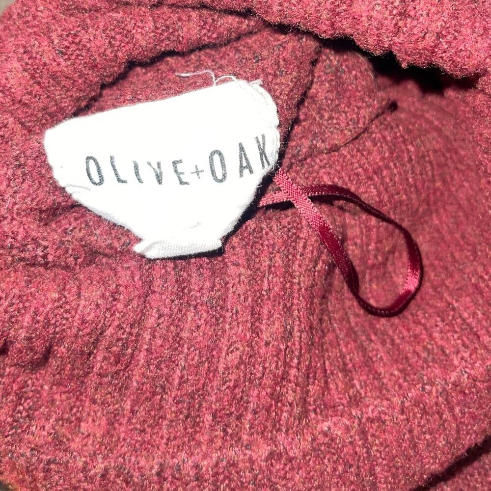 Olive + Oak TurtleNeck Chunky Knit Oversized Sweater SZ M Casual Streetwear - Picture 3 of 3
